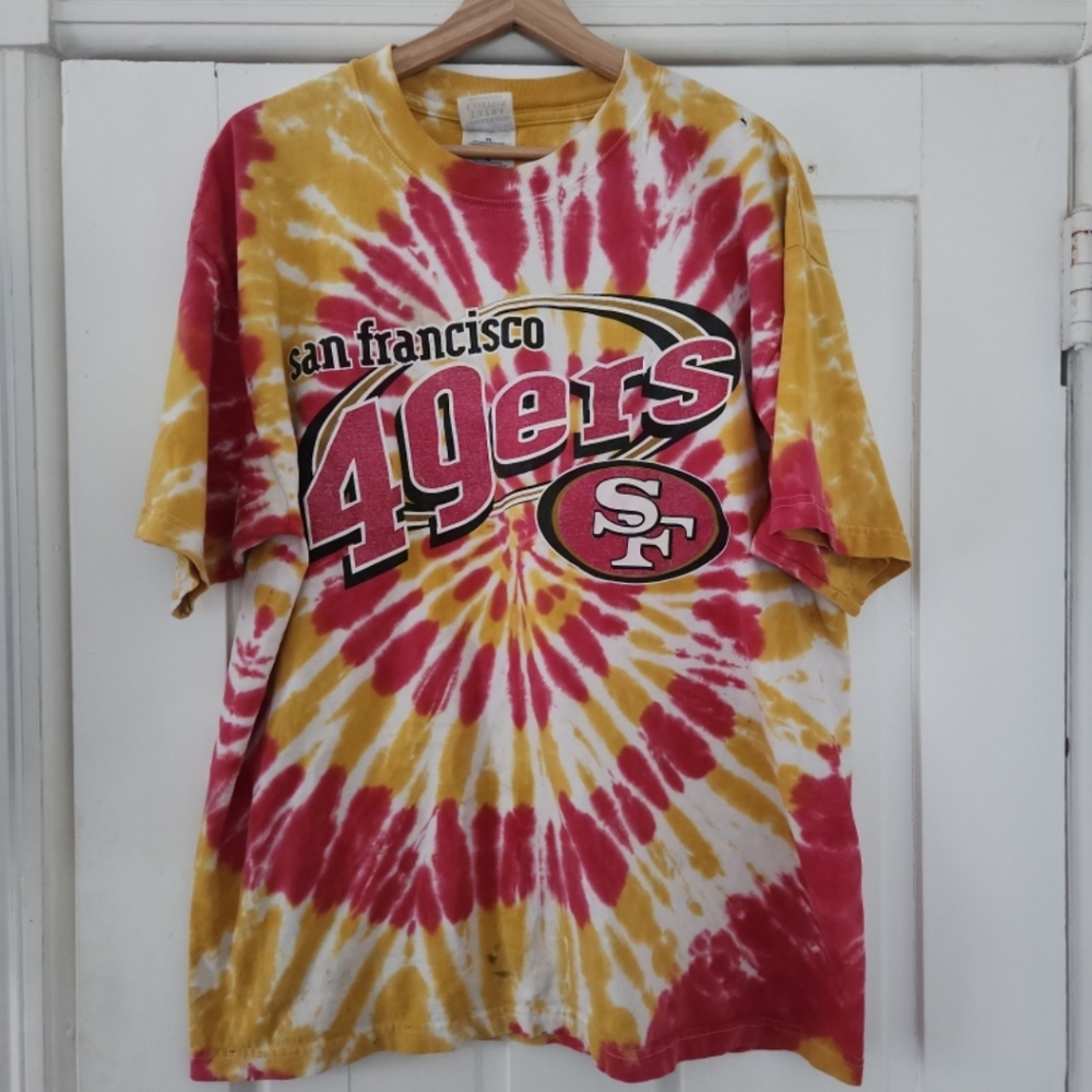 San Francisco 49ers vintage tiedye tshirt xl